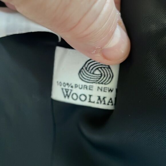 Jones New York classic dark navy blue wool blazer - Picture 6 of 7